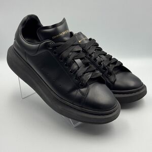 Alexander McQueen Oversized Sneakers Men's Size 12 Black Leather Platform
